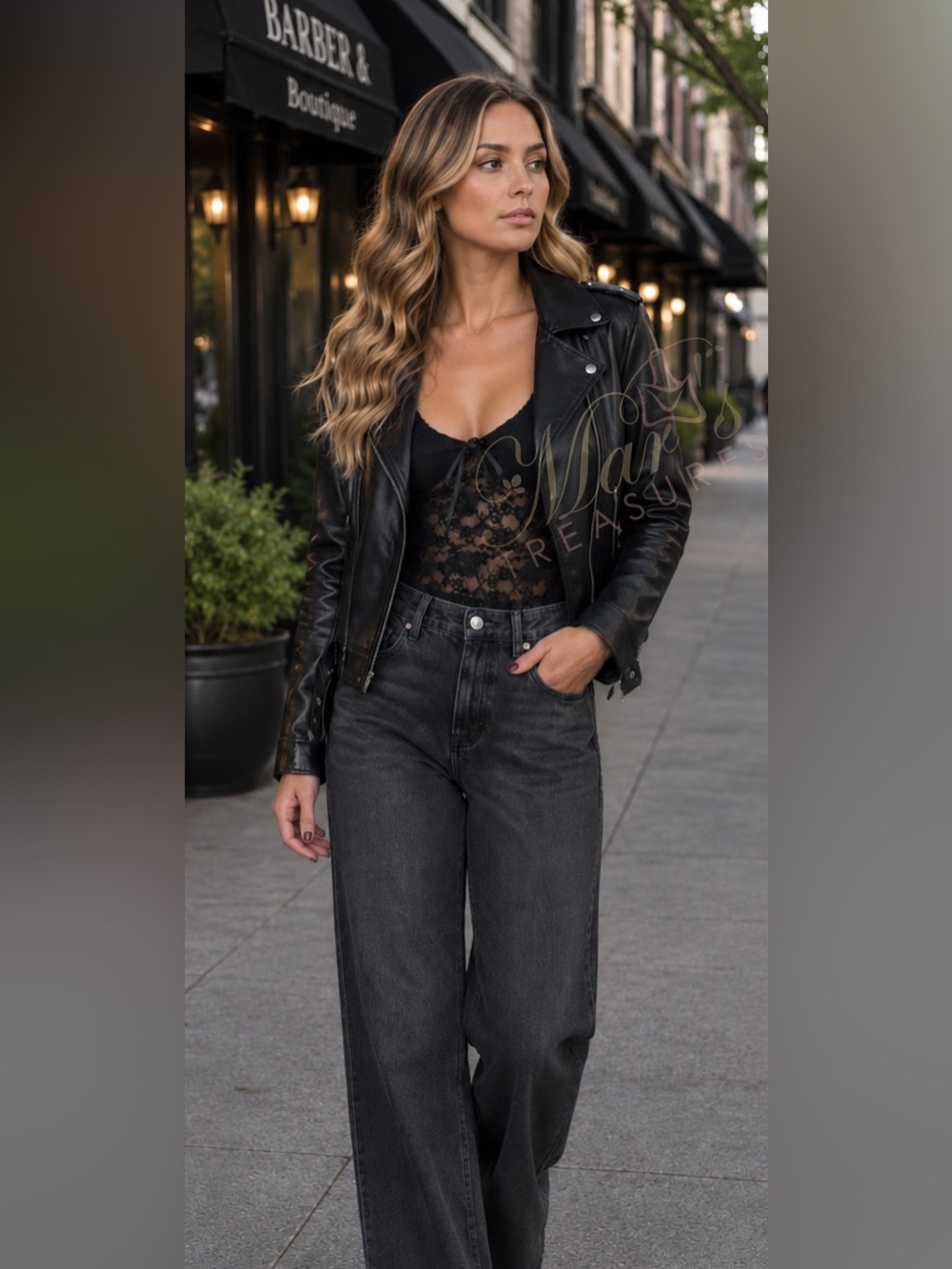 NWT True Religion Moto Leather Jacket Sz M